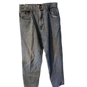 Tommy Hilfiger Dad Jeans Mens 34 X 32 Light Wash y2k retro streetwear Vintage